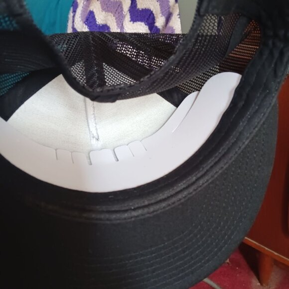 New Vtg Y2K Raise Hell Praise Dale Black Snapback Hat With Mesh Back - Picture 5 of 7